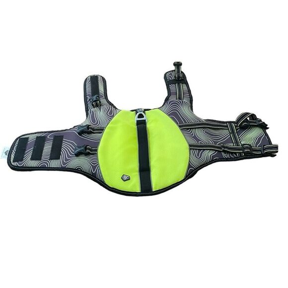 ARCADIA TRAIL - SMALL DOG - NEON / REFLECTIVE DOG FLOATATION COAT - EXC. COND. - Picture 2 of 9